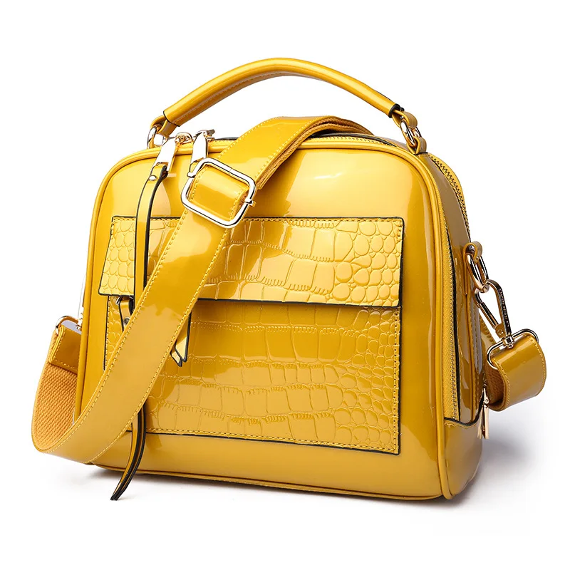 

Женская сумка-Кроссбоди из лакированной кожи, 6 цветов