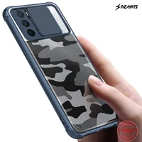 rzants for oppo a16 case hard camouflage lens camera protection hlaf clear cover