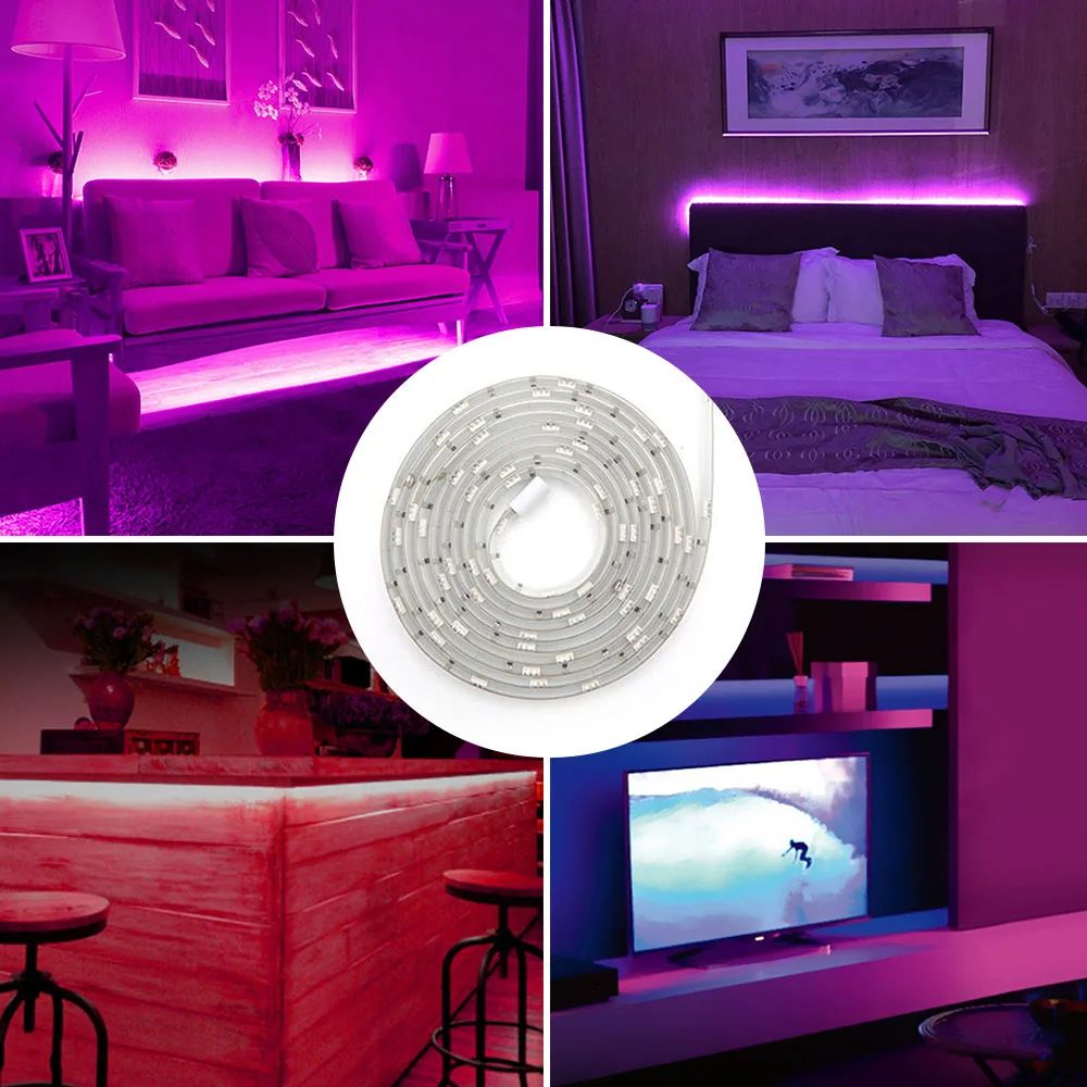 5 м Wifi Smart Led Stip DC12V 60 шт. светодиодов/м RGBW USB Светодиодная лента SMD5050 освещение для гостиной Голосовая умная жизнь/управление через приложение tuya