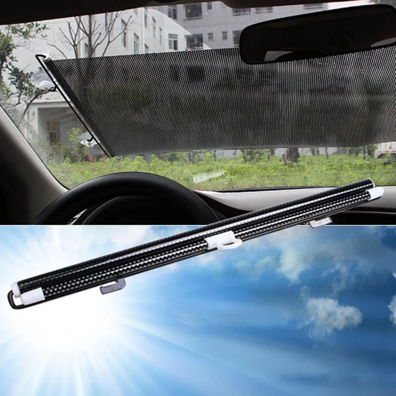 

For Retractable Car Front Rear Side Window Sunshades PVC Auto Windows Sun Shade Anti-UV Protection Sun Visor