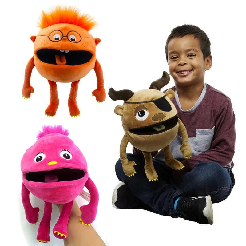 45 см компания кукол большой ребенок птицы алый Ара черная ворона создание звука