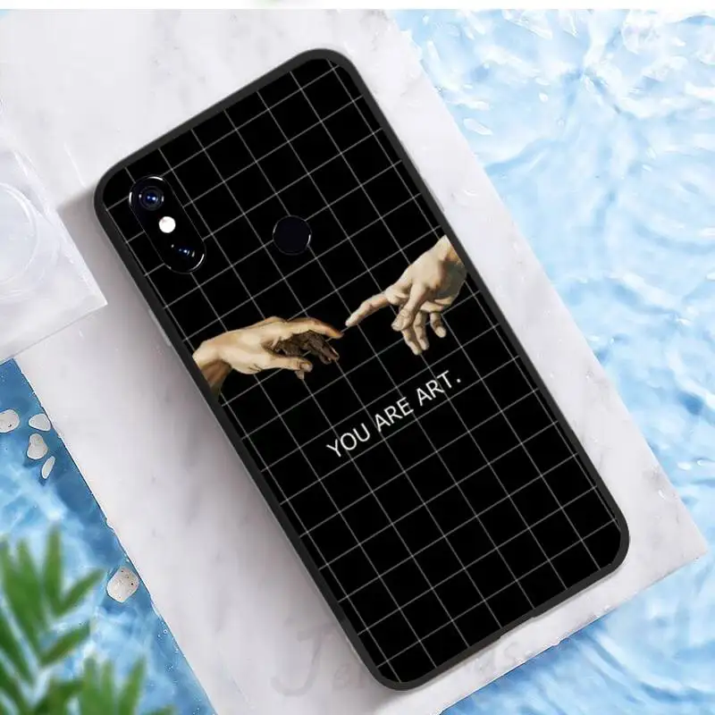 

Funny Hand The Creation of Adam Phone Case For Xiaomi Redmi note 7 8 9 pro 8T 9A 9S Mi Note 10 Lite pro