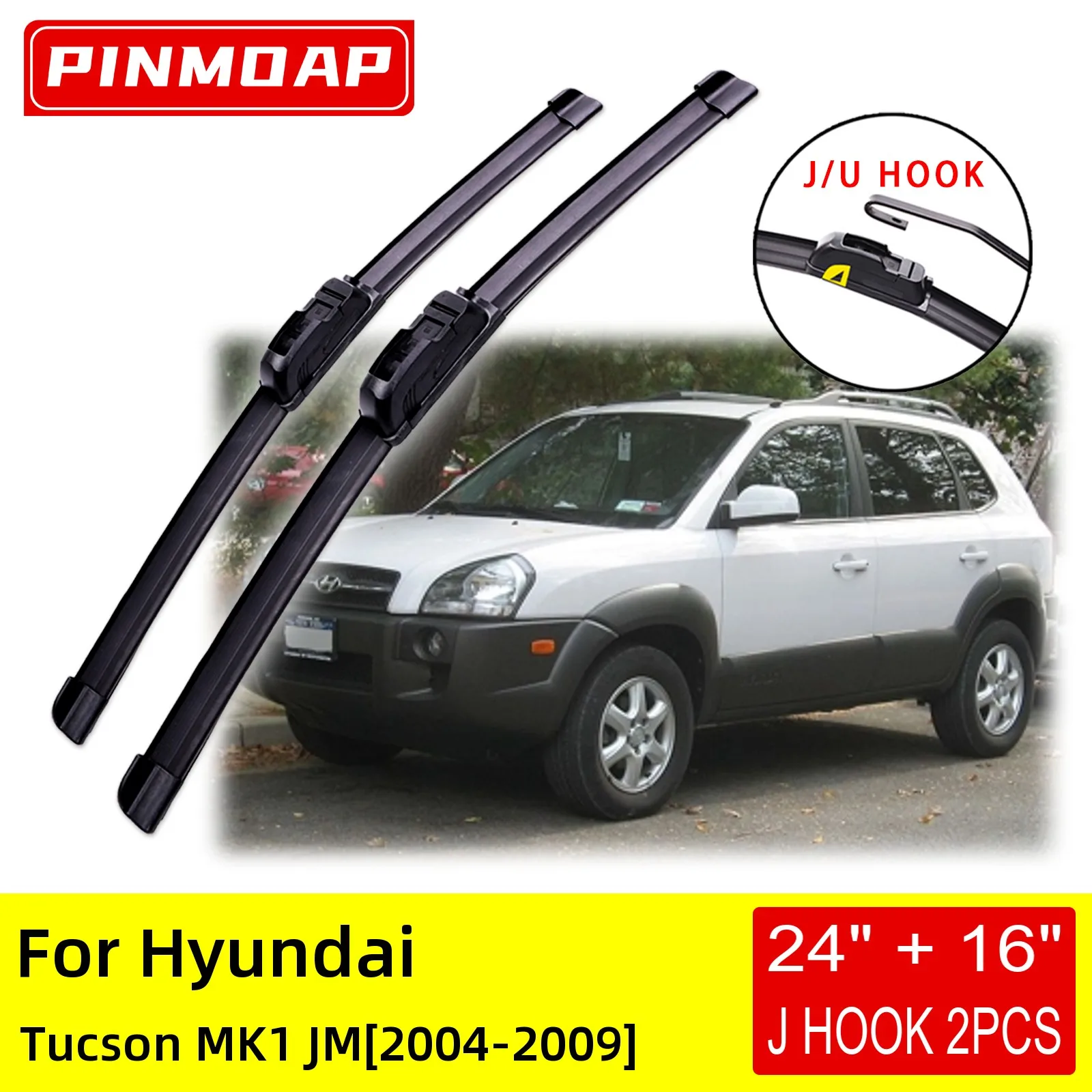 

Щетки стеклоочистителя передние для Hyundai Tucson MK1 JM 2004 2005 2006 2007 2008 2009