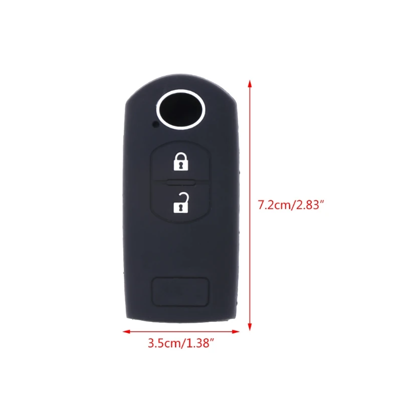 Силиконовый чехол для ключей от машины 3 кнопки Mazda 2 5 6 CX G99F|Футляр автомобильного