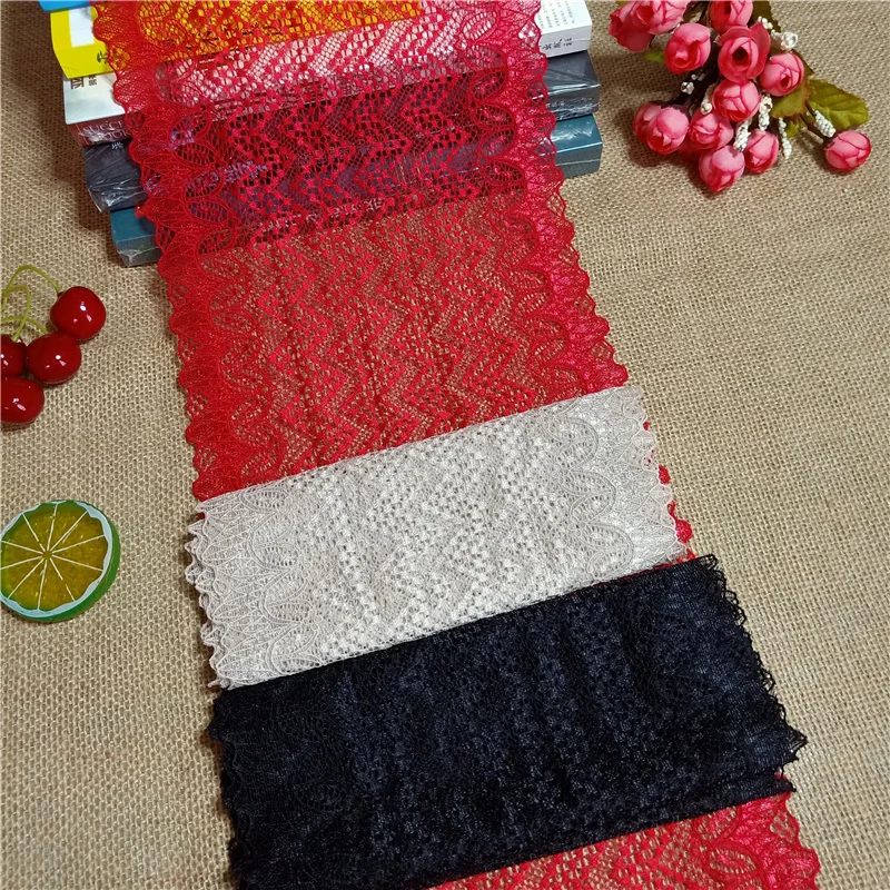 Женская ночная рубашка белая красная Шантильи ширина 20 см | Дом и сад