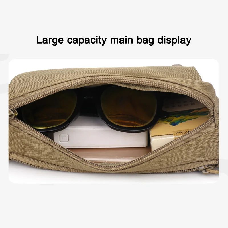

Outdoor Tactical Waist Bag Waterproof Adjustable Waist Chest Bag for Fitness Camping ZJ55