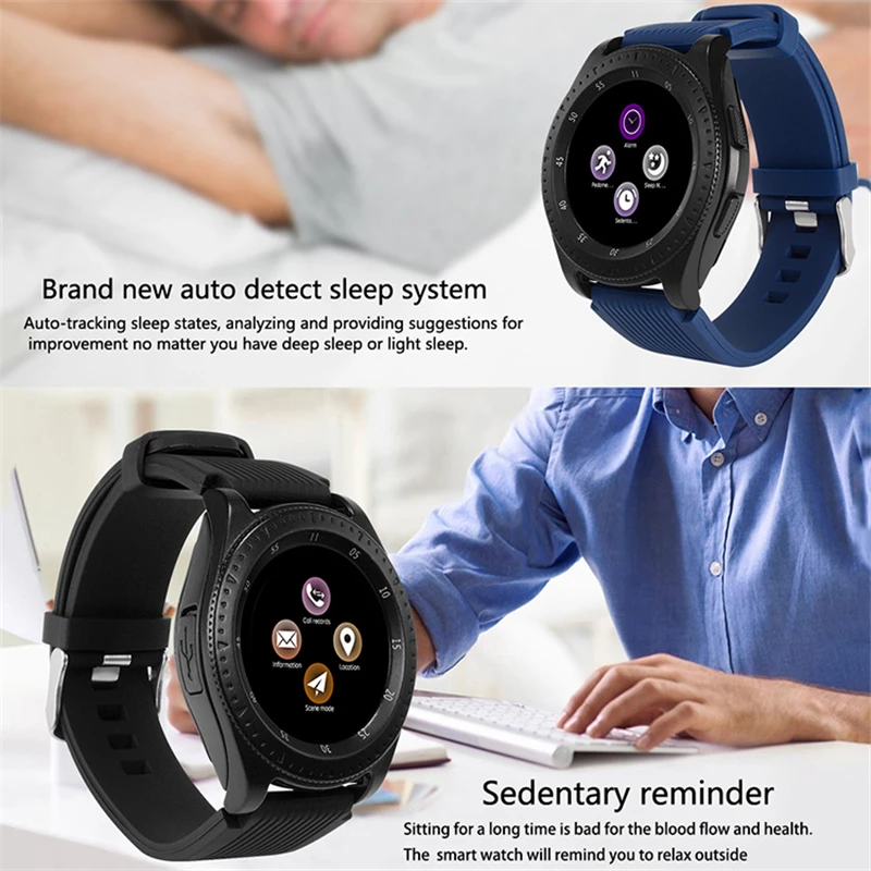 ESEED Z4 Bluetooth Смарт часы мужские 1 54 дюймовый сенсорный экран с камерой сим-карта TF