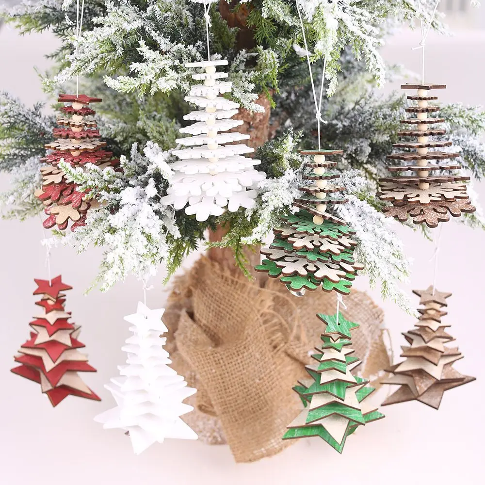 

Decoration Party Supplies Wood Crafts Merry Christmas Hanging Ornament Xmas Tree Decor Christmas Pendants Door Hanging