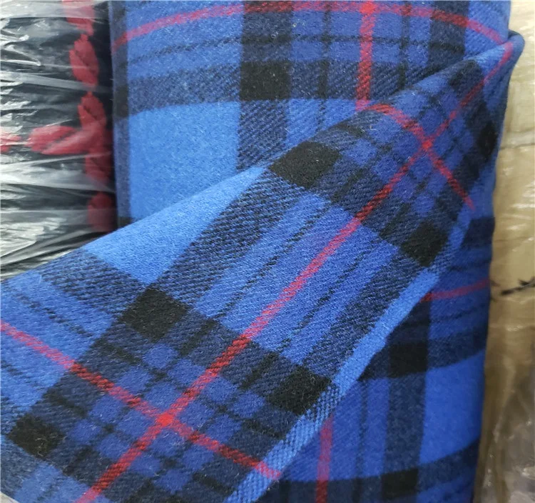 Бесплатная доставка шерстяная ткань в клетку envy blue и других цветов шириной 59