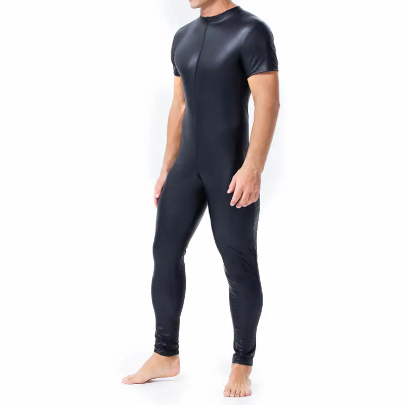 Мужские боди с брюками брюки из искусственной кожи латексные борьба джерсовой