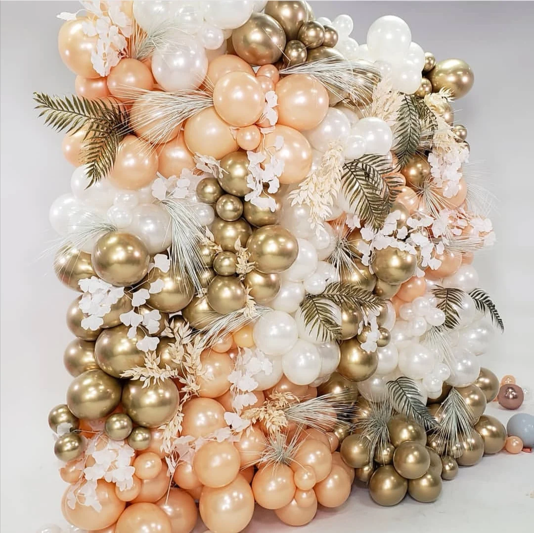 10 шт. 5 дюймов золотые серебряные шары из латекса цвета металлик металлические хромированные воздушные