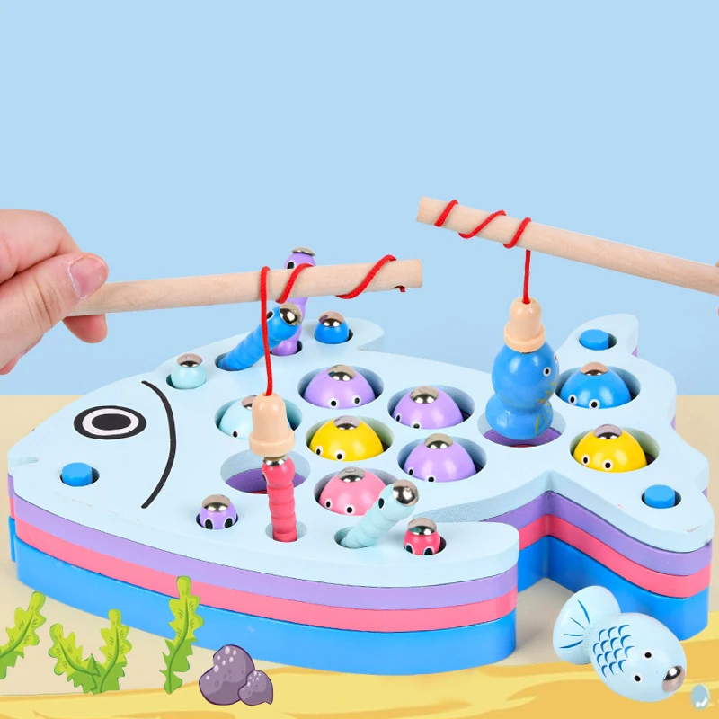 

Детские деревянные игрушки, магнитные игры, игрушка для рыбалки, детская 3D Рыба, раннее обучение, забавные подарки для мальчиков и девочек н...