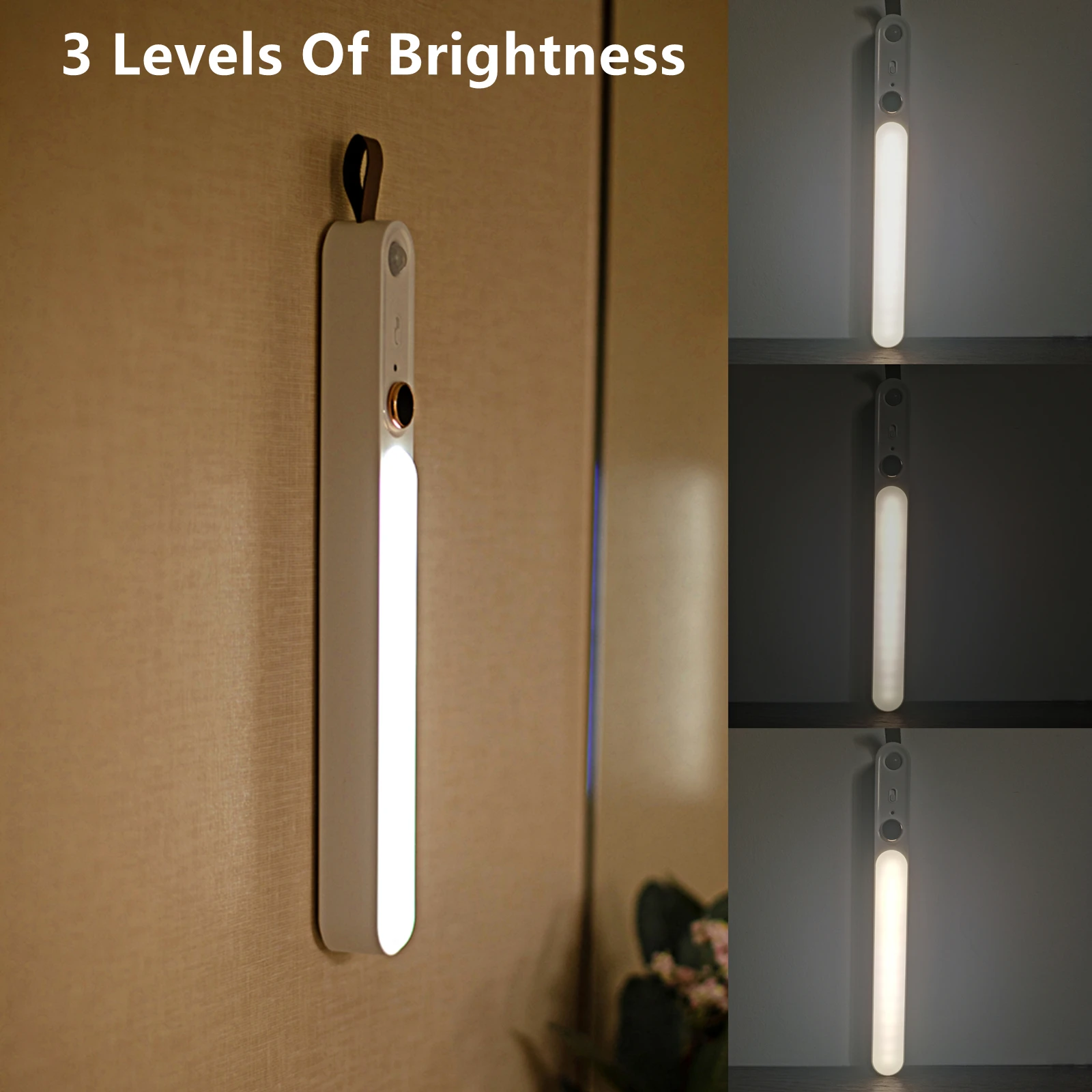 axx cabinet light led motion sensor light usb rechargeable night light suitable for room kitchen bedroom wardrobe outdoor light free global shipping