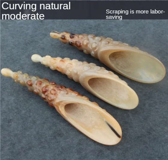 Скребок для массажа трубка соскабливания бочка терапии чайная ложка полая