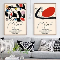 joan miro exhibition poster canvas art print painting wall nordic pictures and prints wall pictures for living room home decor
