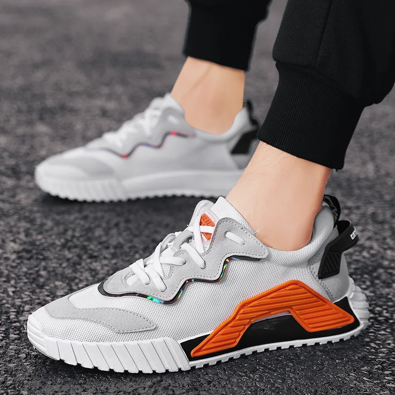 

High quality new designer men's sneakers Breathable mesh for leisure Low top lace up Sports running shoes zapatos de mujer