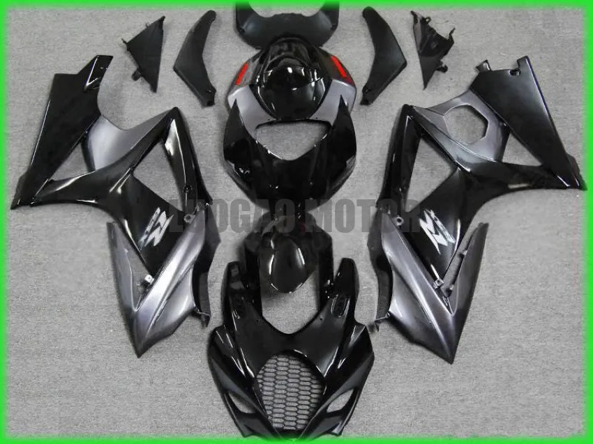 

Injection New ABS motorcycle Fairing Kits 100% Fit For Silver Black SUZUKI GSXR1000 K7 K8 Bodywork 2007-2008 GSXR 1000 07-08