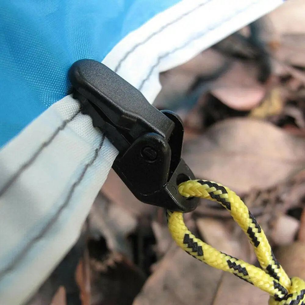Зажим для палатки 20 шт./лот уличная походная веревка тента зажим крокодил карабин
