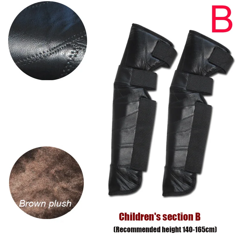 Hot Selling Riding Leather Long Knee Braces Fleece Lined Windproof Warm for Cycling Skiing | Спорт и развлечения