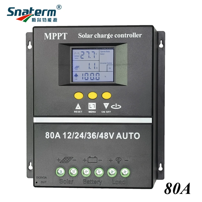MPPT PWM 100A 12В 24В 36В 48В автоматический контроллер заряда солнечной батареи PV