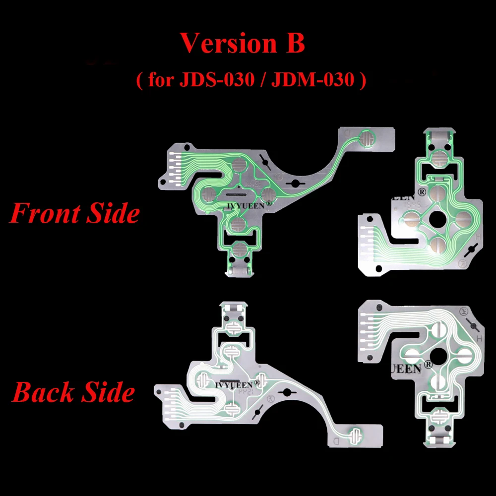 IVYUEEN 10 PCS Conductive Film for Dualshock 4 PS4 PRO Slim Controller Keypad PCB Ribbon Circuit JDS JDM 055 001 011 030 040 050 |