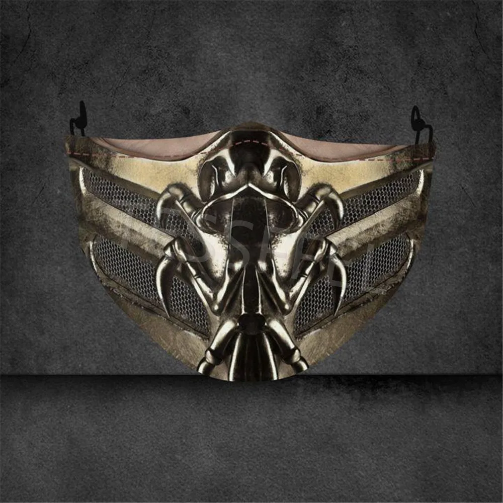 Tessвам Хэллоуин триллер Ужасы фильмы ролевые маски 3D Печатные Модные