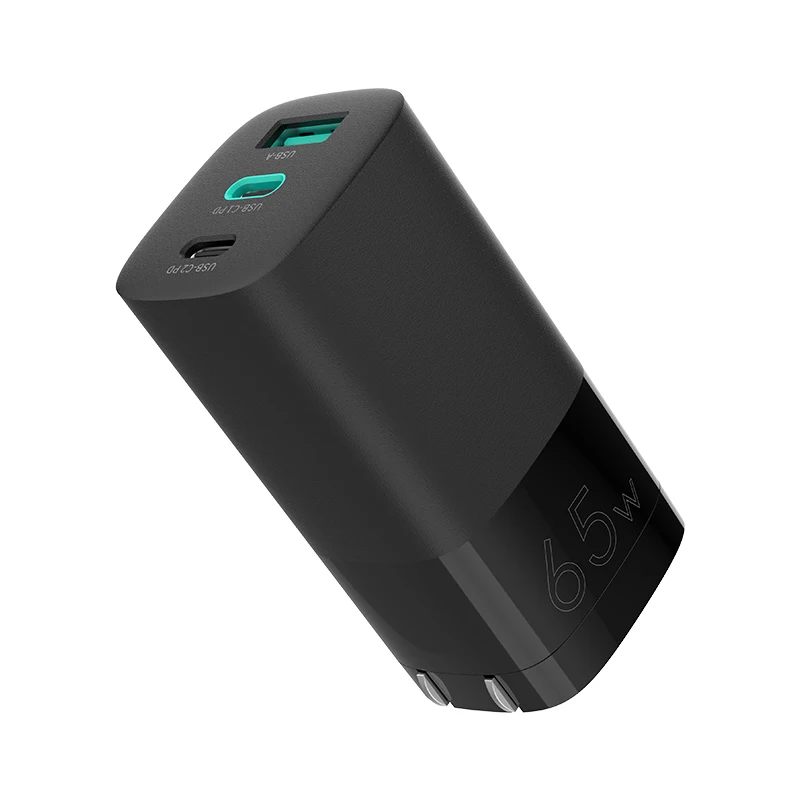 

65W Gan USB Fast Charger Fast Charging Type C PD USB Charger With QC4.0 3.0 Portable Fast Charger ForiP For Xiaomi Laptop