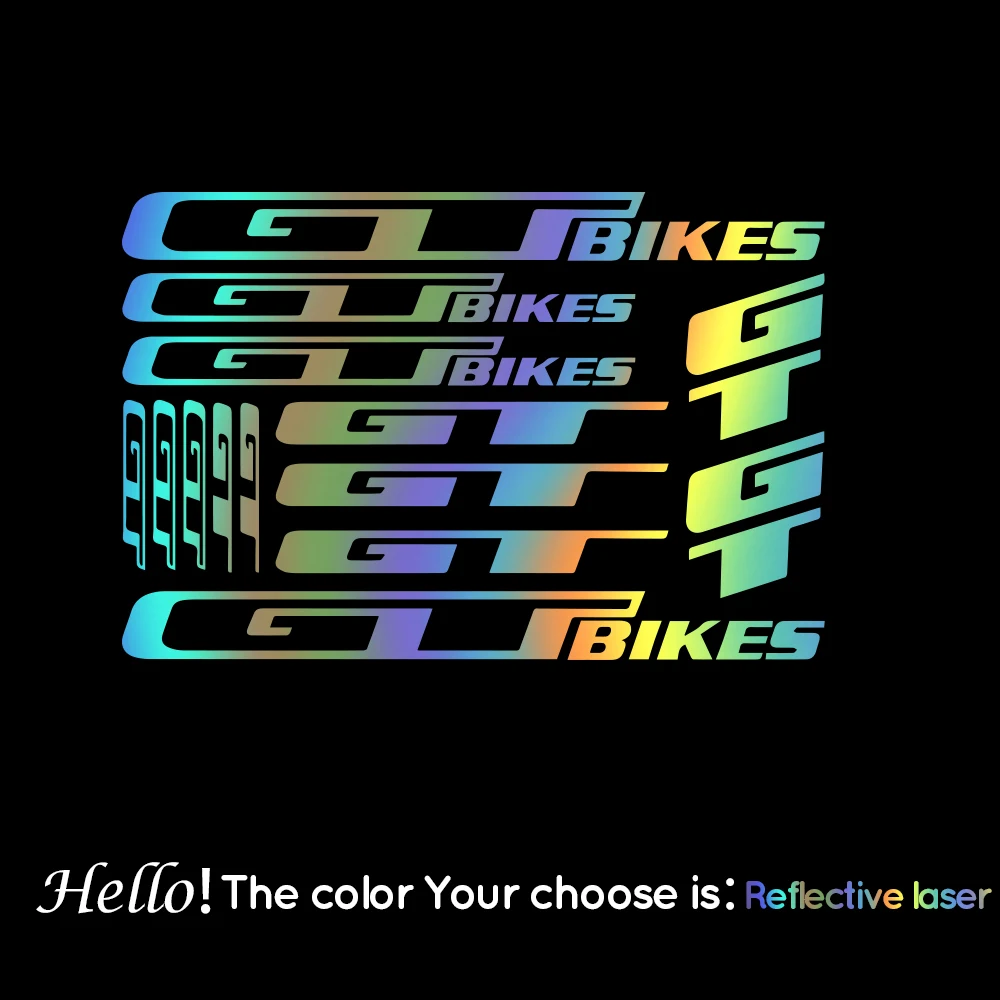 Специальная прозрачная переводная пленка GT для велосипеда, декоративные наклейки, виниловые наклейки для рамы, персонализированные украшения