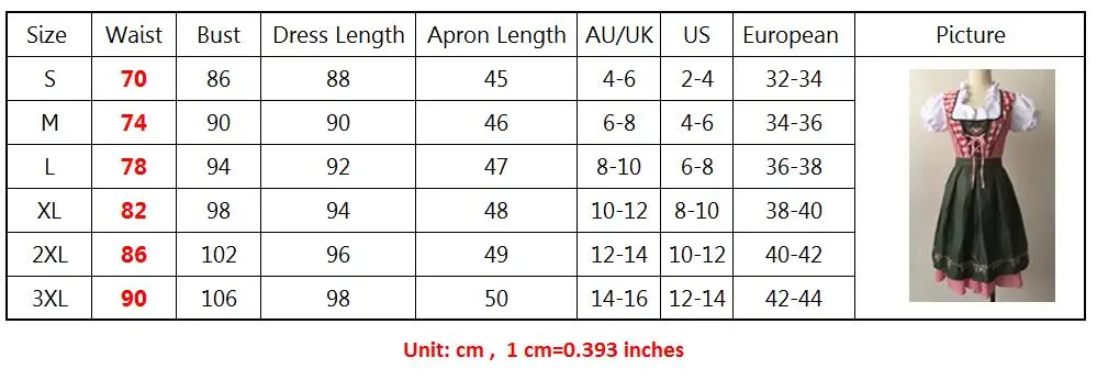 S 3XL плед дирндль платье немецкий баварский Октоберфест пивной