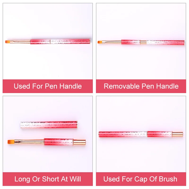 1 шт. УФ гель щетка для ногтей цветная ручка рисования градиентная сломанная со