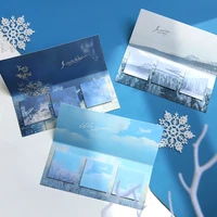 dimi 60 sheets landscape theme creative sticky notes ins sky memo pads message decoration diary travel notes stationery