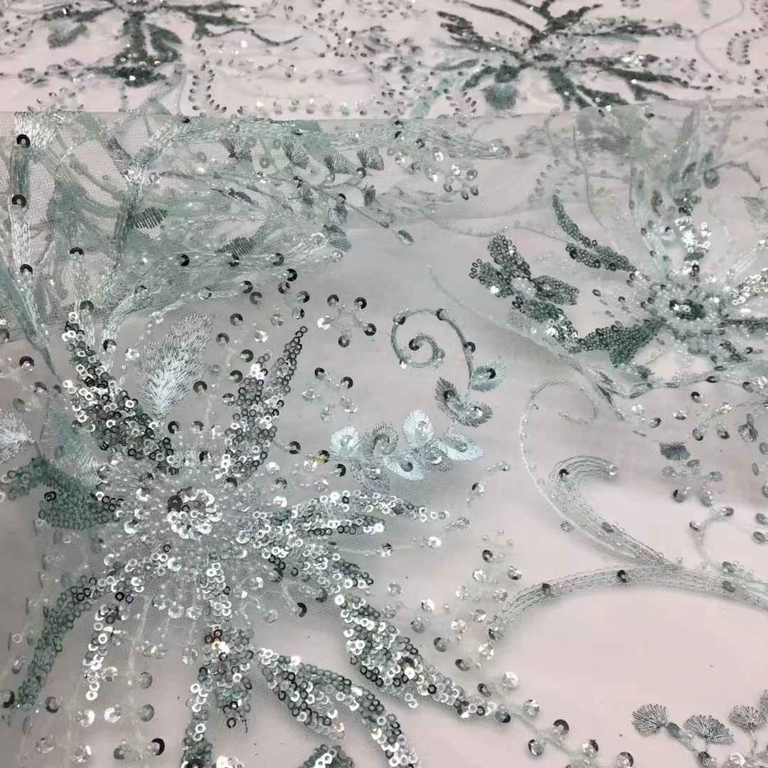 Роскошные бусины кружево ткань ручной работы французское свадебное платье