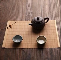 1 piece traditional bamboo table mat dinnerware exotic flavor natural woven placemat coaster cup pad hot insulated anti slip mat