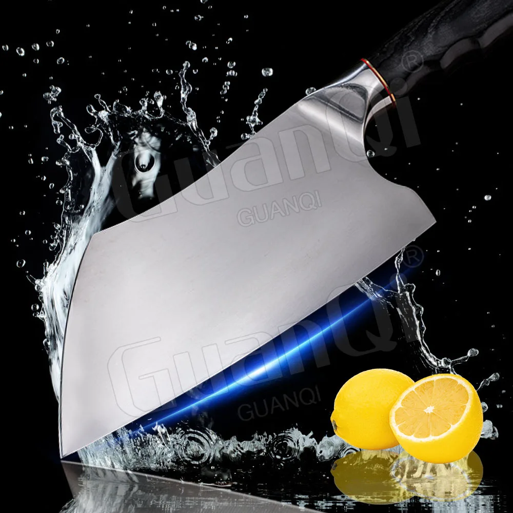 8 &quotнож мясника полный Танг ручной работы кованый шеф-нож широкое лезвие нож для