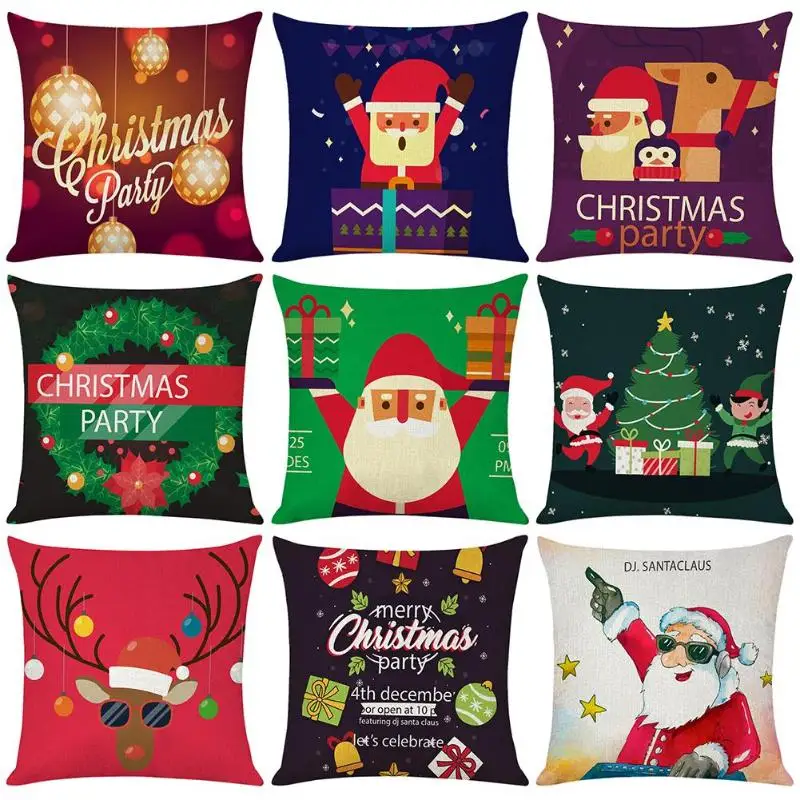 

45*45 Christmas cushion cover Pillowcase sofa cushions Pillow covers cases For Livingroom Wedding Christmas Decoration Dropship