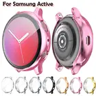 Защитный чехол для экрана samsung galaxy watch active 2, ультратонкий, мягкий, силиконовый, с полной защитой, 4044 мм