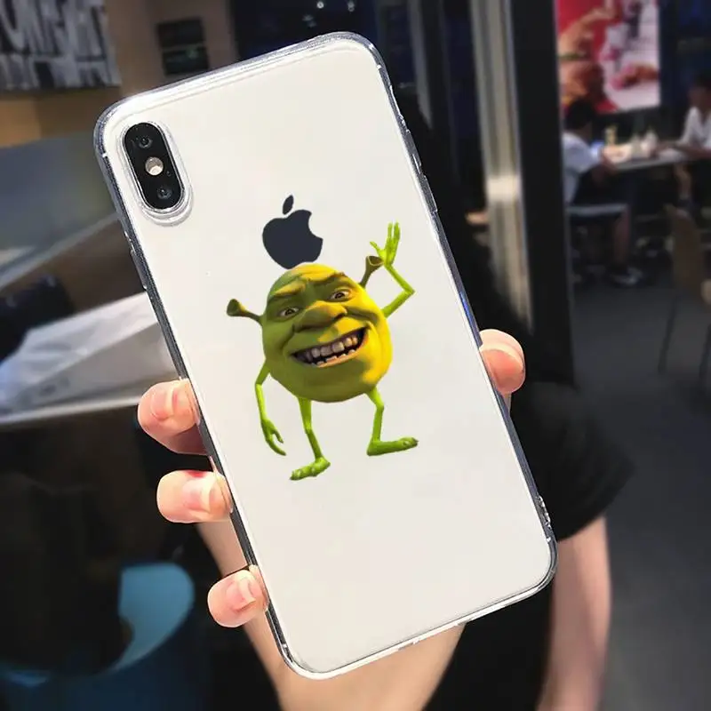 

Shrek cute cartoon movie Phone Cases Transparent soft For iphone 5 5s 5c se 6 6s 7 8 11 12 plus mini x xs xr pro max