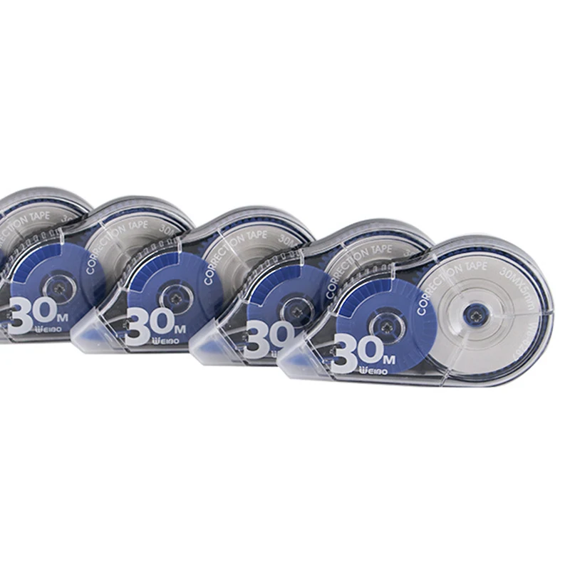 

5pcs Correct Correction Tape White Translucent Dispenser Shows How Much Tape is Remaining 30m H-best