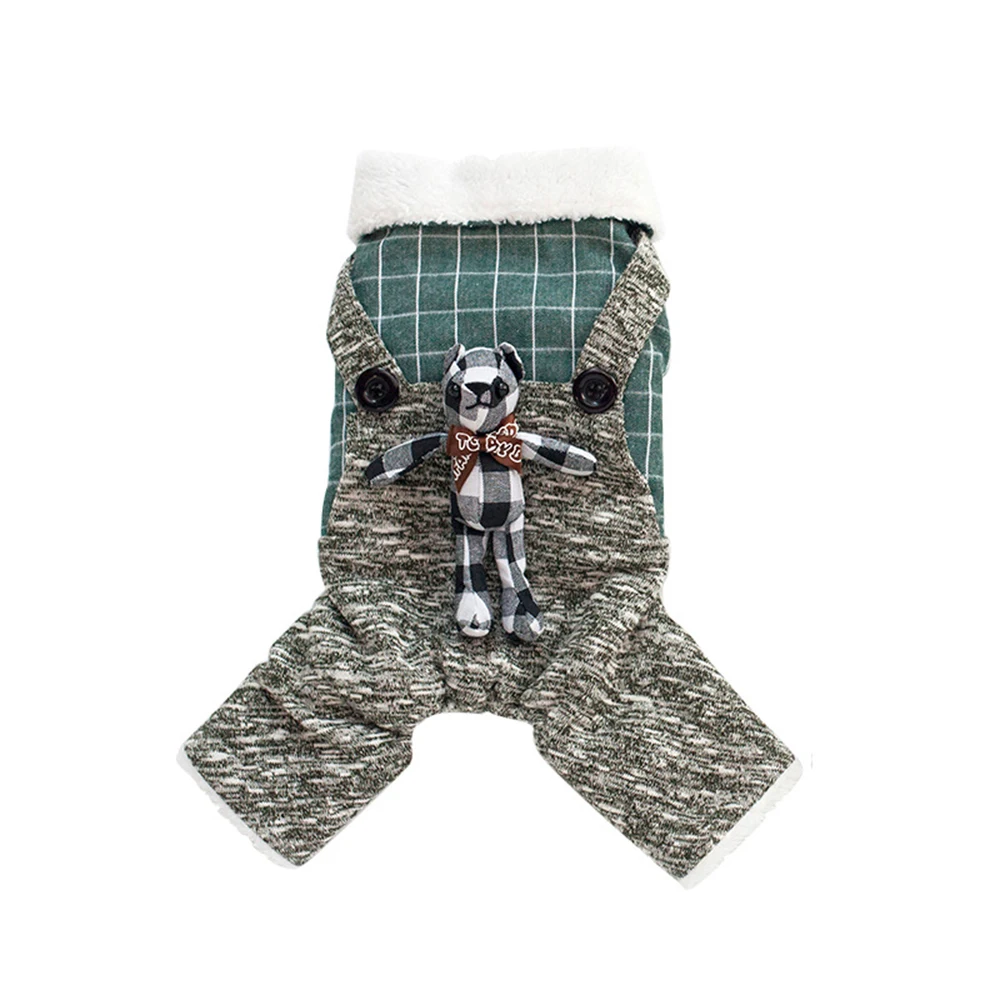 

Dog Clothes Winter Warm Soft Cotton Four-legs Costume Pet Cat Coats Jumpsuit Warm Pet Clothing for Small Pet Clothing Outfit