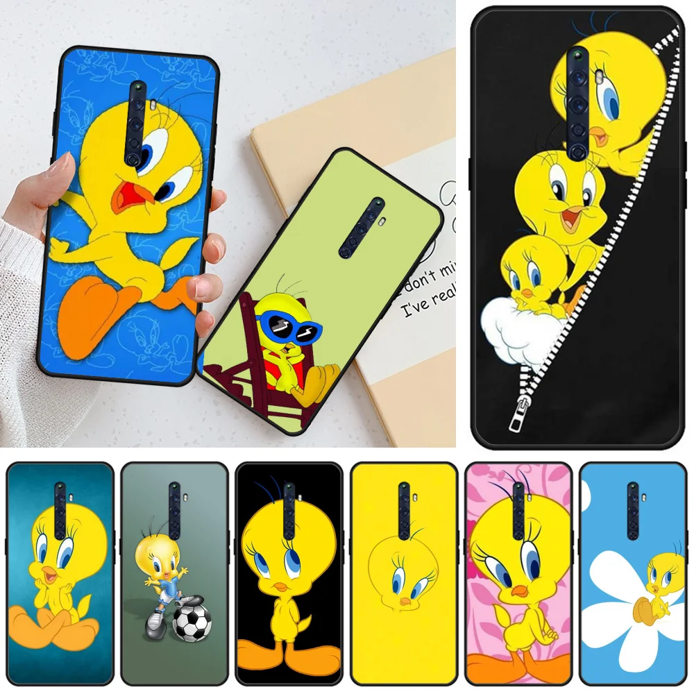 Мягкий черный чехол для телефона BaweiTE Cute Tweety Bird OPPO RENO 2Z R15pro R17pro Realme 2 2pro 3 3pro 5 5pro C2 |