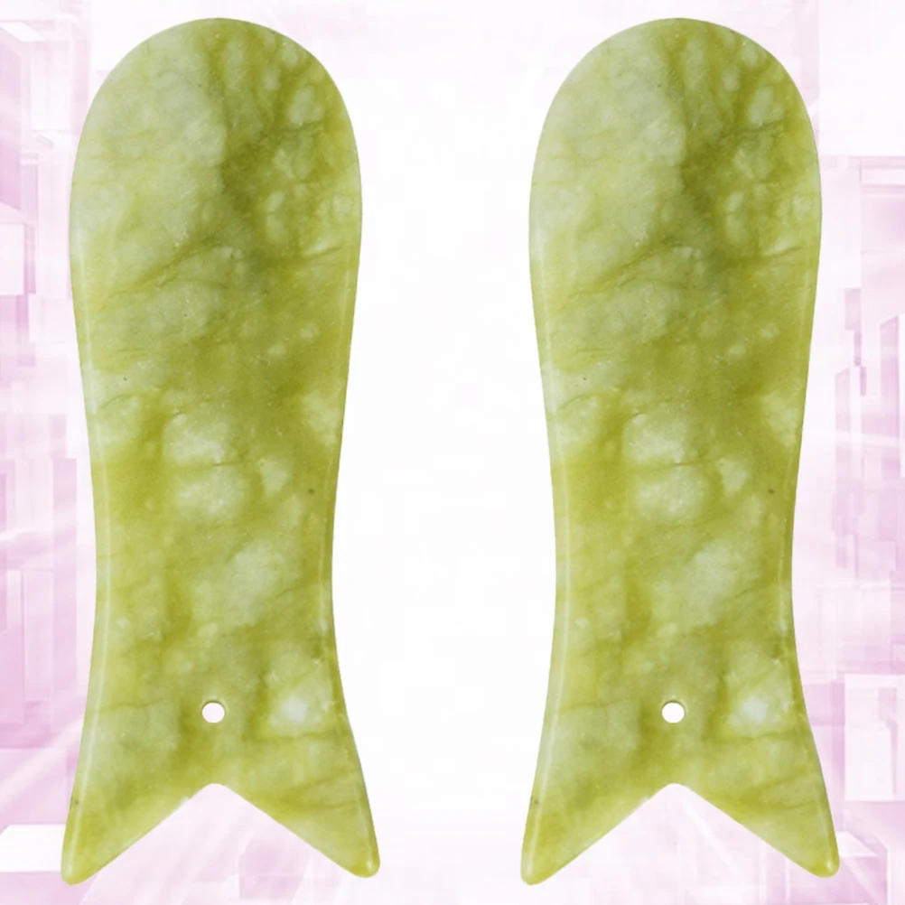 

2Pcs Small Tools Massage Fish Modeling Muti-functional for Skin Exercisegua sha massage tool
