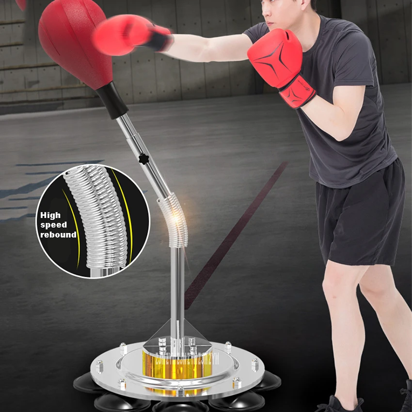 

Standing Punching Bag Adult Children Adjustable Height Boxing Training Bag Suction Cup Base Tumbler Sandbag Vertical Speed Ball