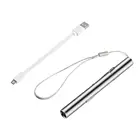 Энергосберегающий медицинский удобный портативный фонарик в форме ручки, USB, перезаряжаемый светодиодный фонарь онарик с клипсой из нержавеющей стали, уличный
