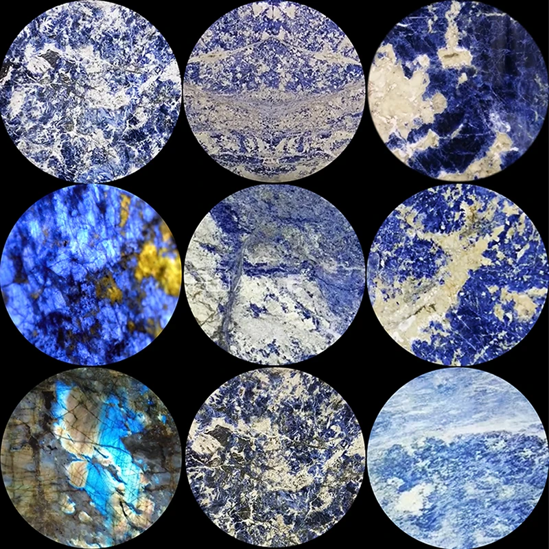 

FLTMRH Stone blue marble texture Eyes Glass Cabochon 6mm--25MM Handmade Jewelry Supply for DIY Necklace Bracelet