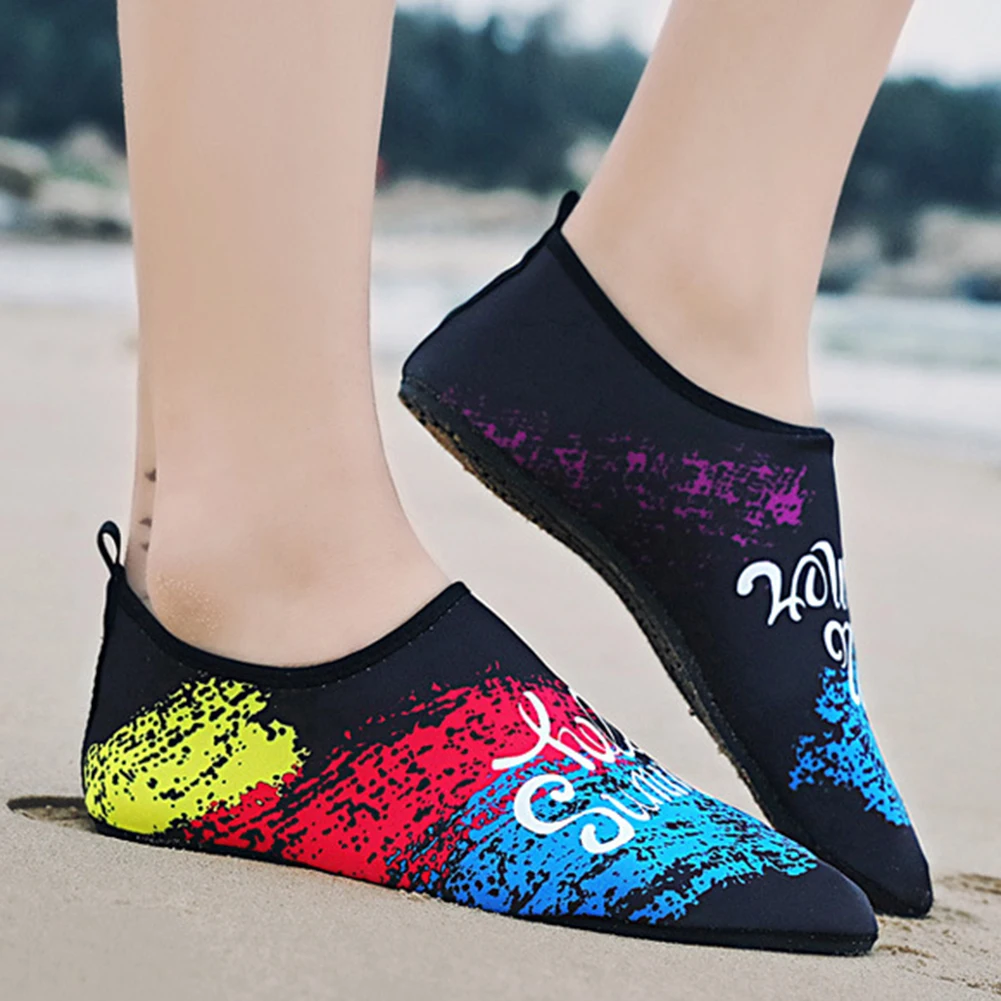 Женская дышащая обувь для плавания пляжные тапочки мужчин нескользящие носки