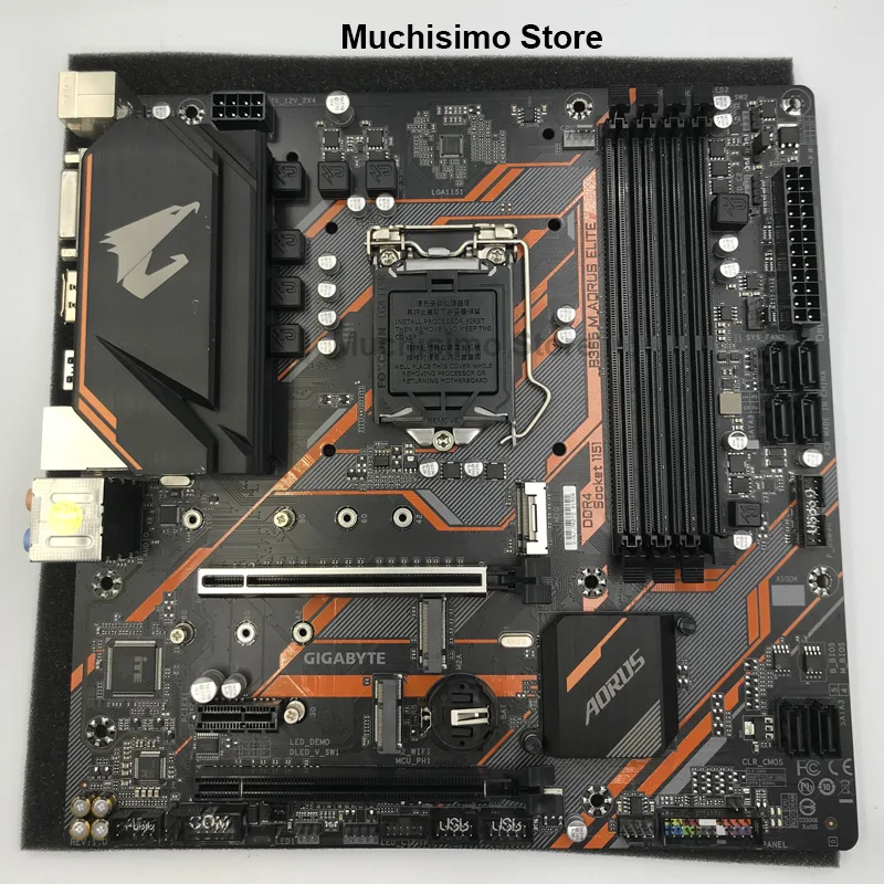 Verkauf LGA 1151 Gigabyte B365M AORUS ELITE Motherboard Intel B365 Core I7/i5/i3 DDR4 64GB PCI-E 3,0 M.2 Desktop B365 Placa-Mãe 1151