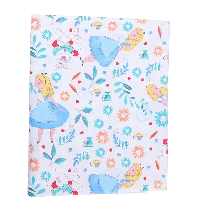 

Printed Princess Baby Cotton Twill Fabric For DIY Bedding Cloth Sewing Patchwork Quilting And Happy Christmas Gift Decoration