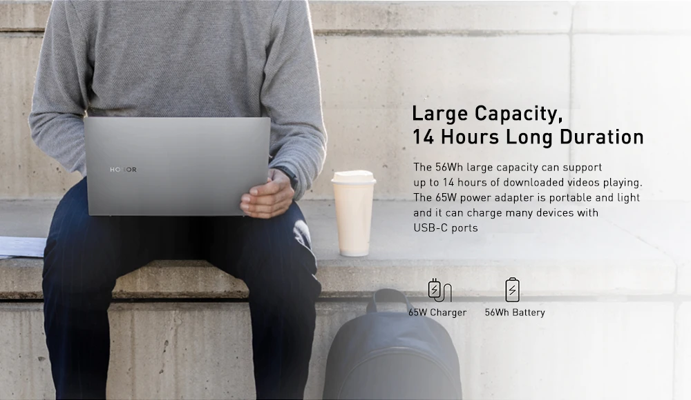 Ноутбук HUAWEI Honor MagicBook Pro 16,1 дюймов ОС Linux Intel Core i5-8265U 3,9 ГГц 8 Гб DDR4 ram 512 ГБ SSD ноутбук