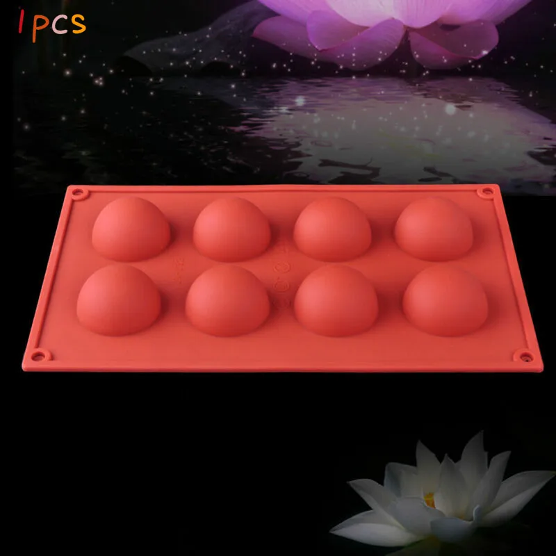 8 полушариковая Сфера силиконовая форма для торта шоколада выпечки мыла | Дом и