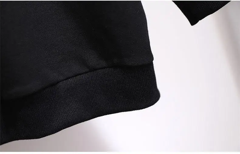 5XL 6XL Плюс Размер Осенняя Женская толстовка с капюшоном хлопок длинный рукав Письмо Пуловер 5XL большой размер зимний свитер Топы